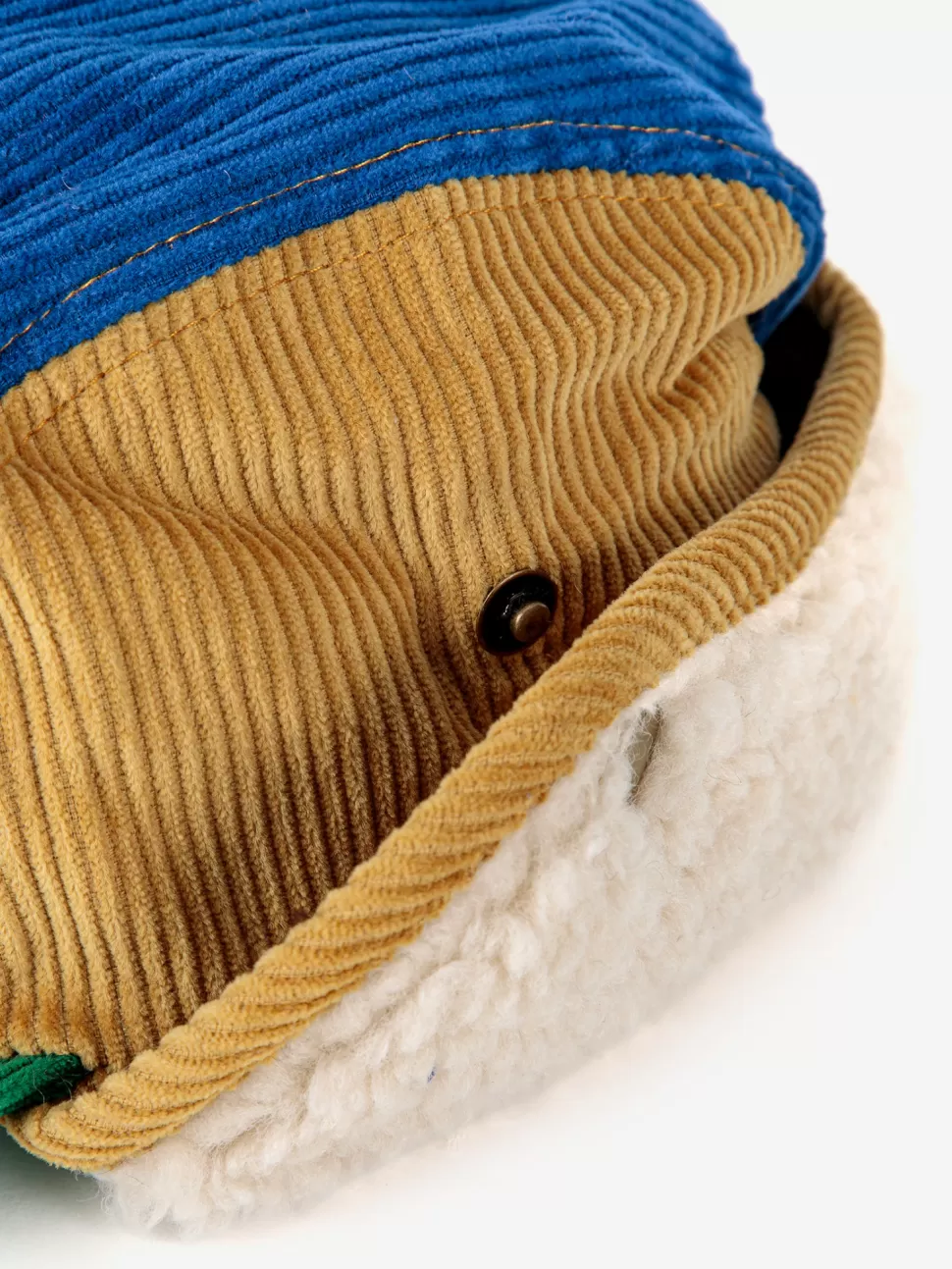 Flash Sale | Corduroy Color Block Cap Hoeden + Petten