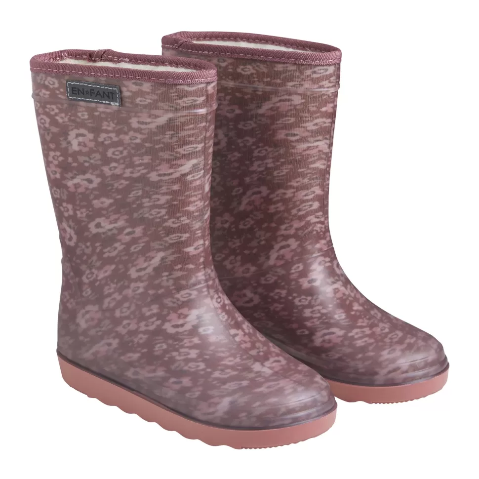 Flash Sale En Fant | 4435 Thermo Boots | Laarzen Rose Flowers | Bloemen Warm Laarzen