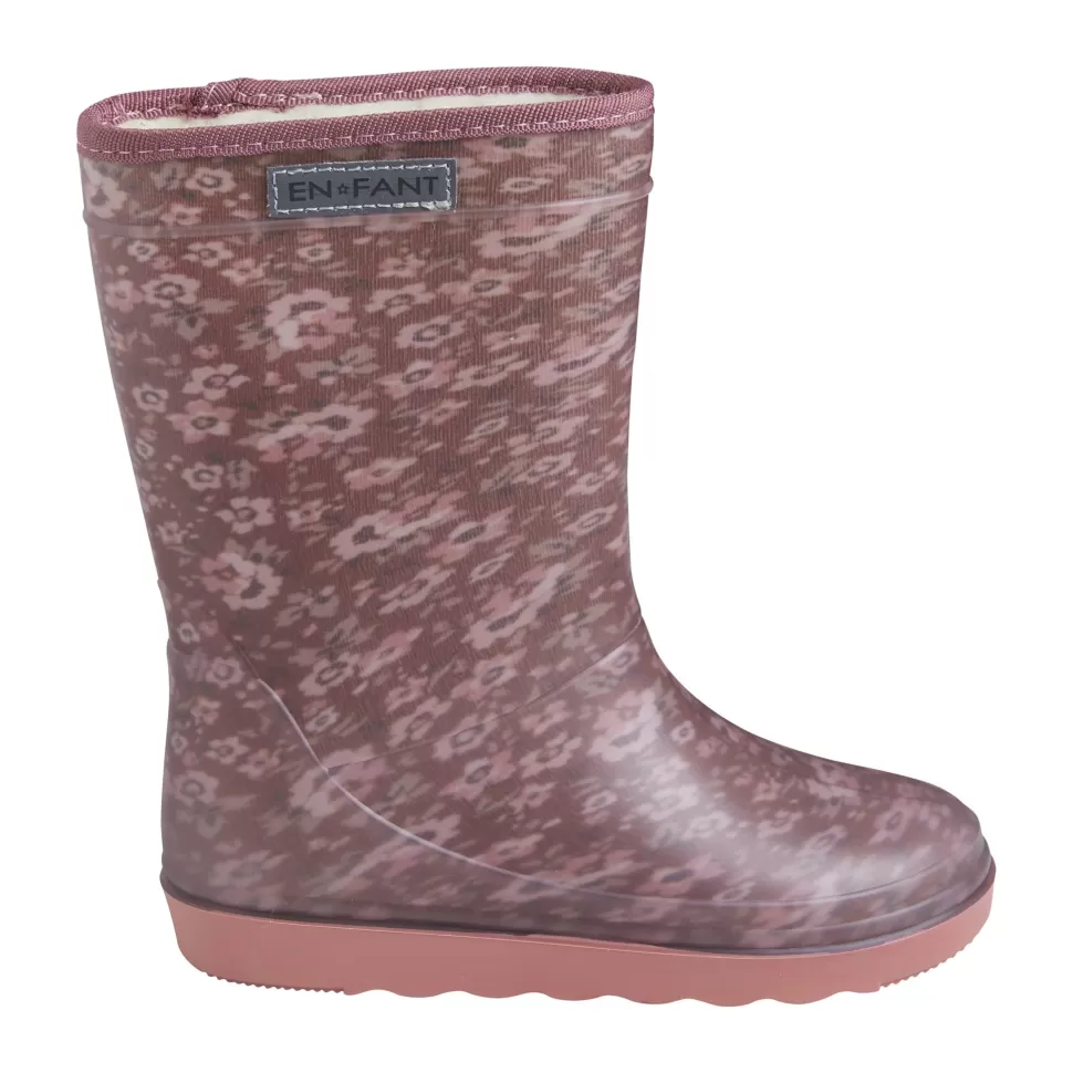 Flash Sale En Fant | 4435 Thermo Boots | Laarzen Rose Flowers | Bloemen Warm Laarzen