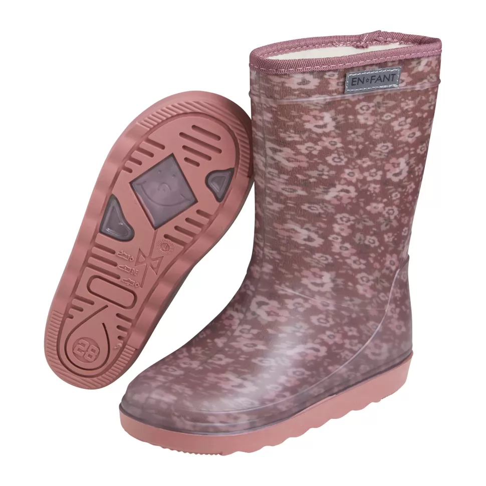 Flash Sale En Fant | 4435 Thermo Boots | Laarzen Rose Flowers | Bloemen Warm Laarzen