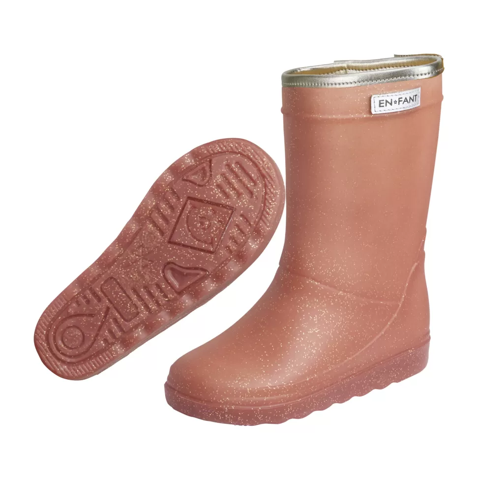 Outlet En Fant | 5565 Thermo Boots | Laarzen Glitter Metallic Rose Kind Laarzen