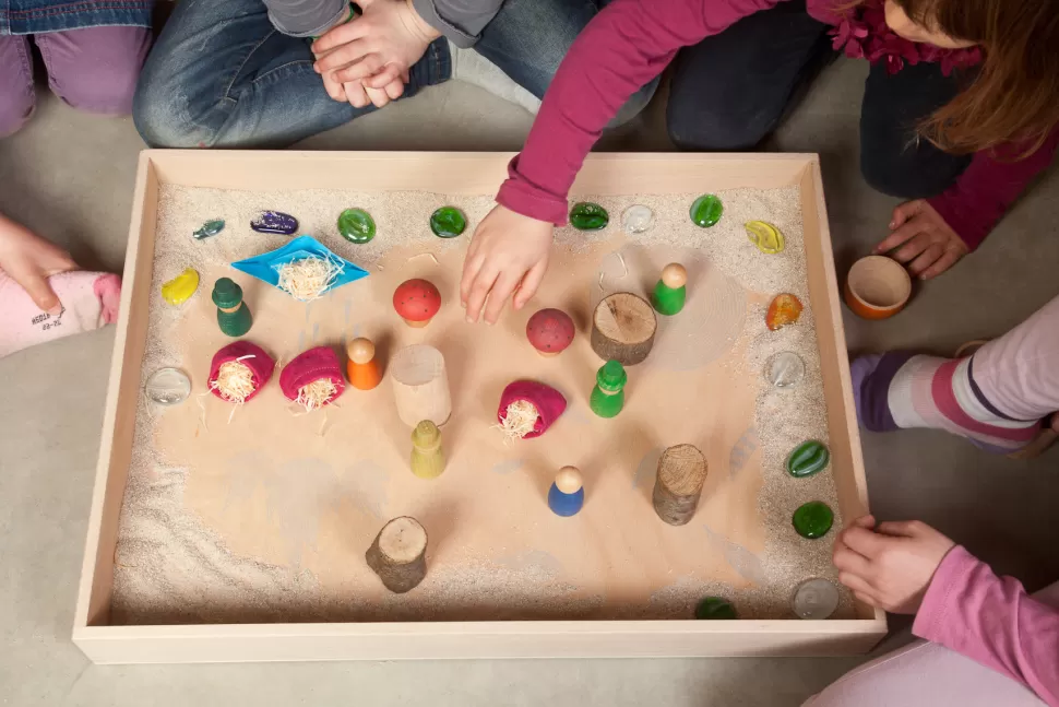 Online | Free Play Box | Houten Speelbak Voor Sensory Play Open Ended Play