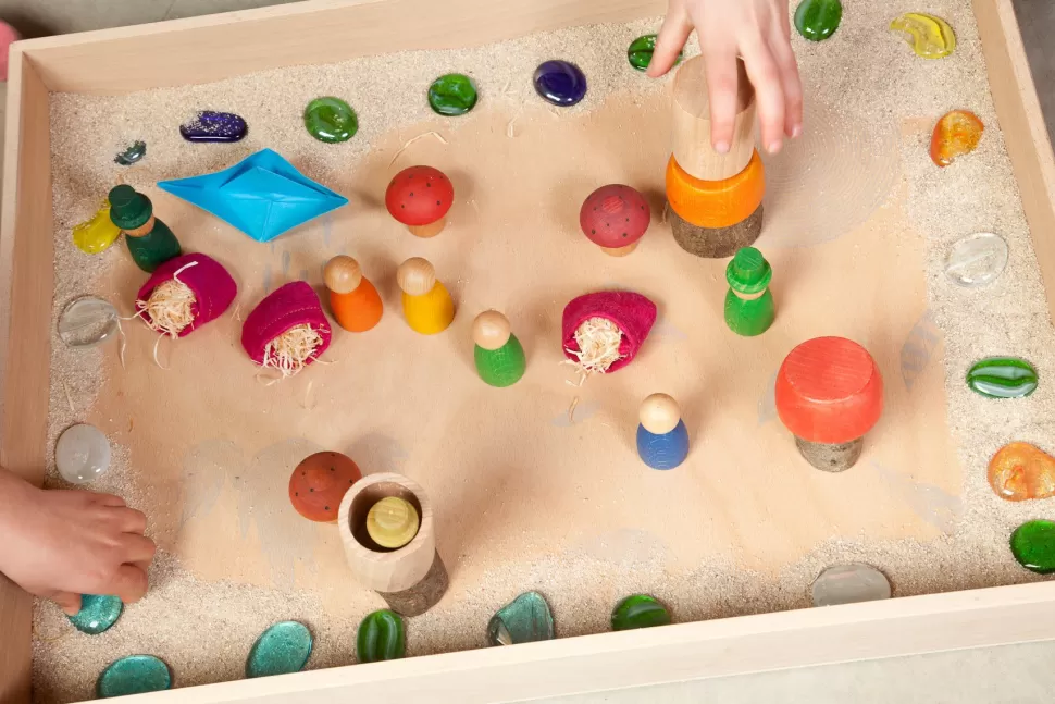 Online | Free Play Box | Houten Speelbak Voor Sensory Play Open Ended Play