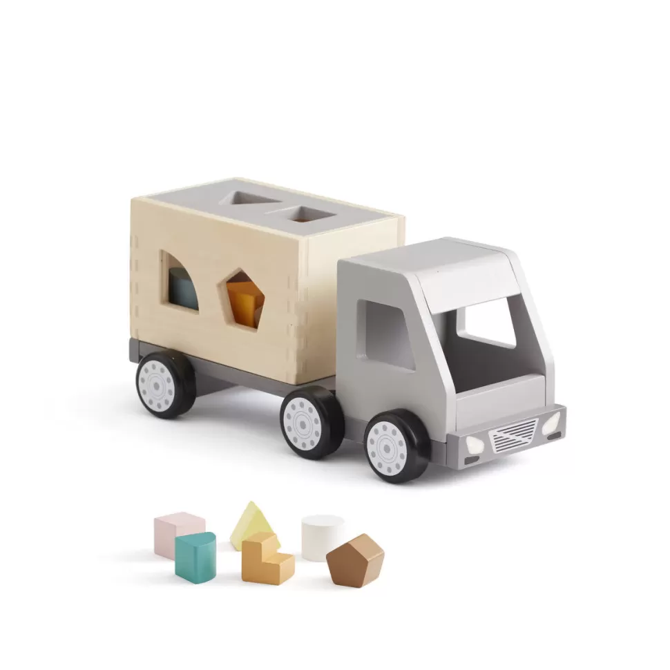 New Kid'S Concept | Sorteerwagen Met Vormpjes Aiden Houten Speelgoed