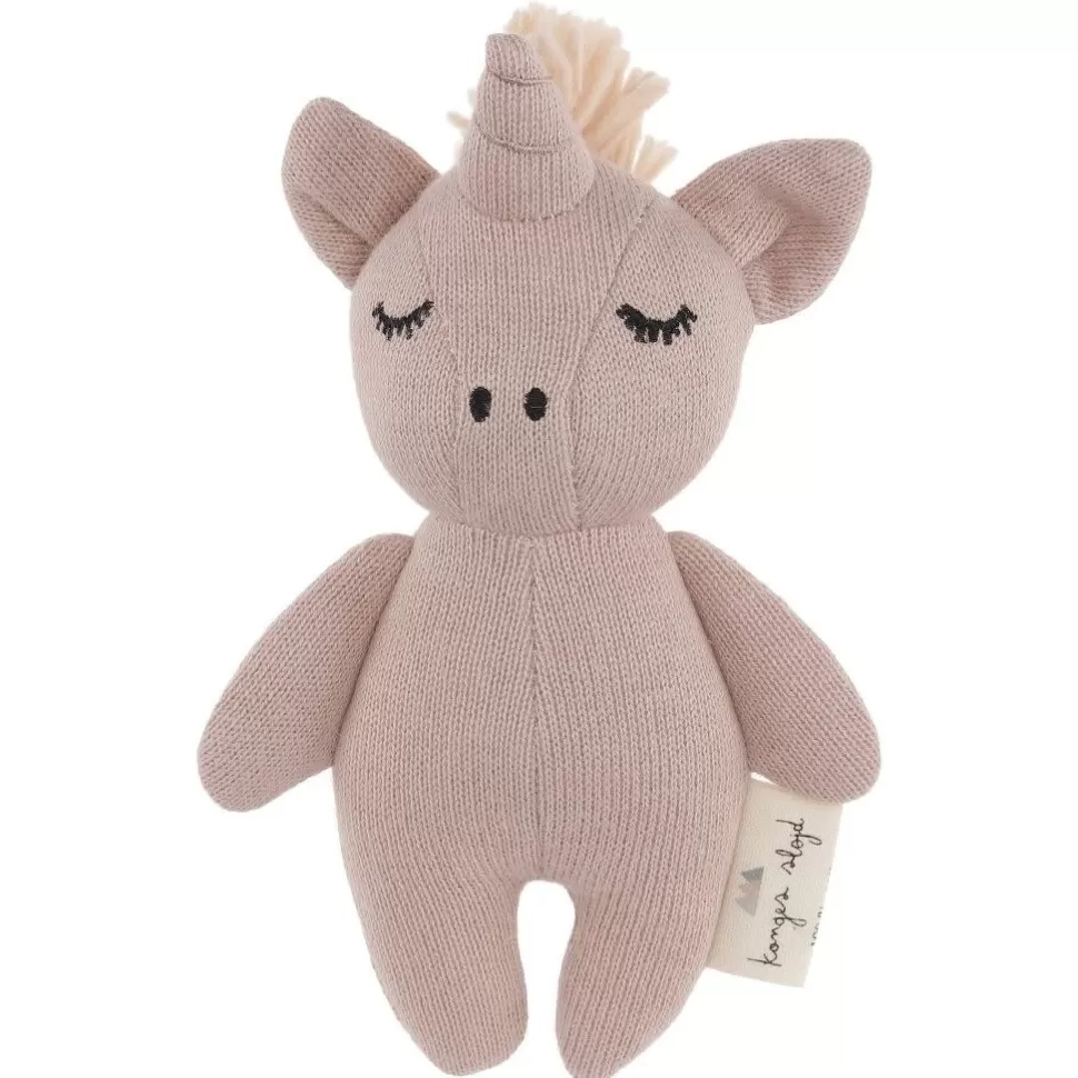 Shop Konges Slojd | Mini Unicorn | Knuffel Rammelaar Rose Fawn Baby Speelgoed