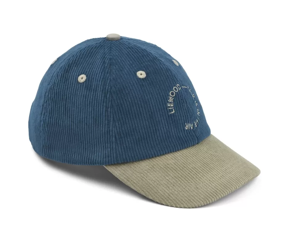 Discount | Danny Corduroy Cap | Pet Surf Blue Mix Hoeden + Petten