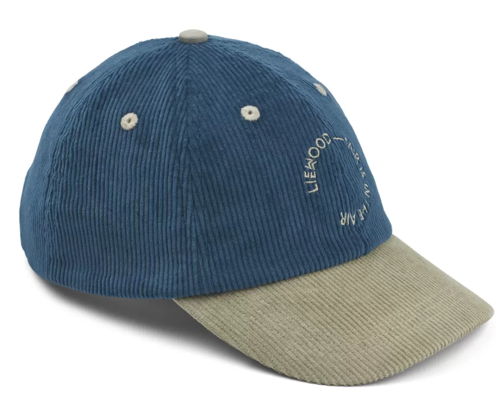 Discount | Danny Corduroy Cap | Pet Surf Blue Mix Hoeden + Petten