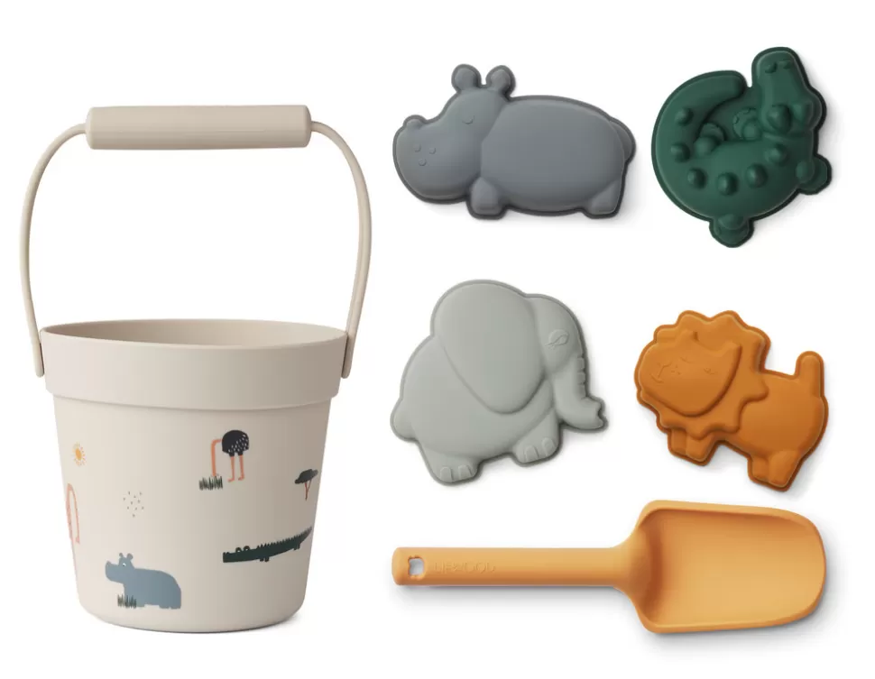 Outlet | Dante Beach Set | Strandset Met Schepje En 4 Vormpjes Buiten Spelen