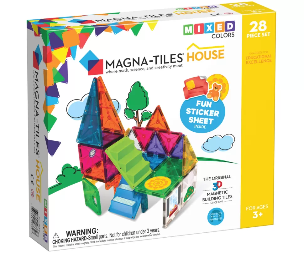 Flash Sale | Clear Colors House Set | 28 Delig Magneetspeelgoed