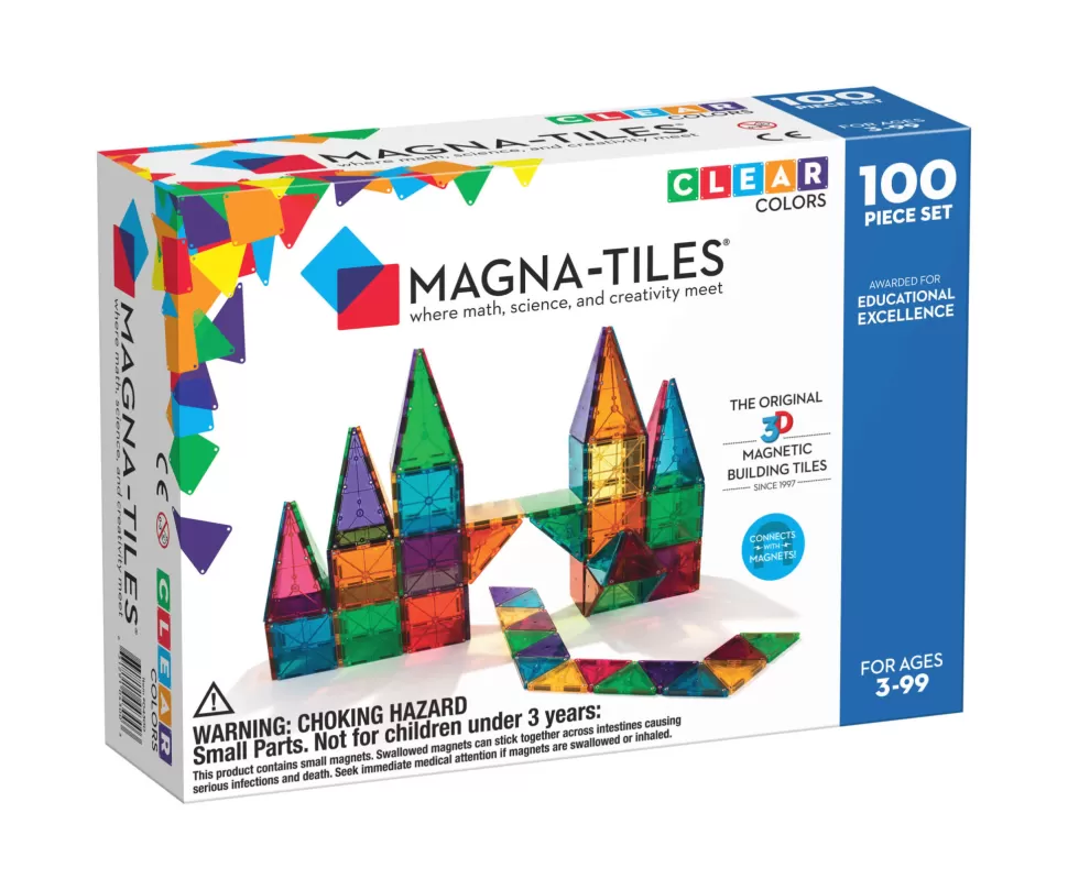 Outlet | Clear Colors Set | 100 Delig Magneetspeelgoed