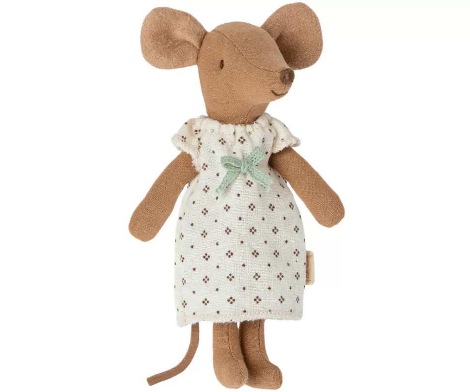 New | Big Sister Mouse | Grote Zus Met Pyjama In Luciferdoosje Maileg