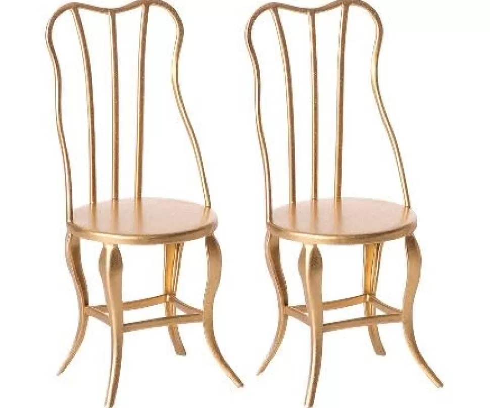 Cheap | Vintage Chair Micro | Gouden Stoelen (Set Van 2) Maileg