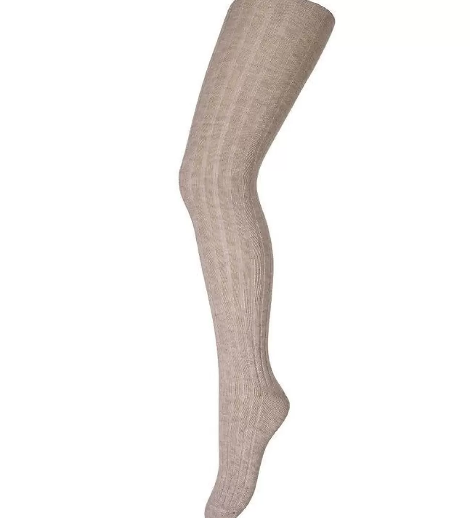 Best Sale | 130 Maillot Cotton Rib | 489 Light Brown Melange Sokken + Maillots