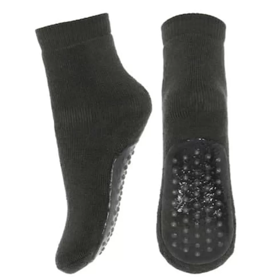 Discount | 79187 Slof Sokken Anti Slip Met Wol | 27 Donkergroen Sloffen