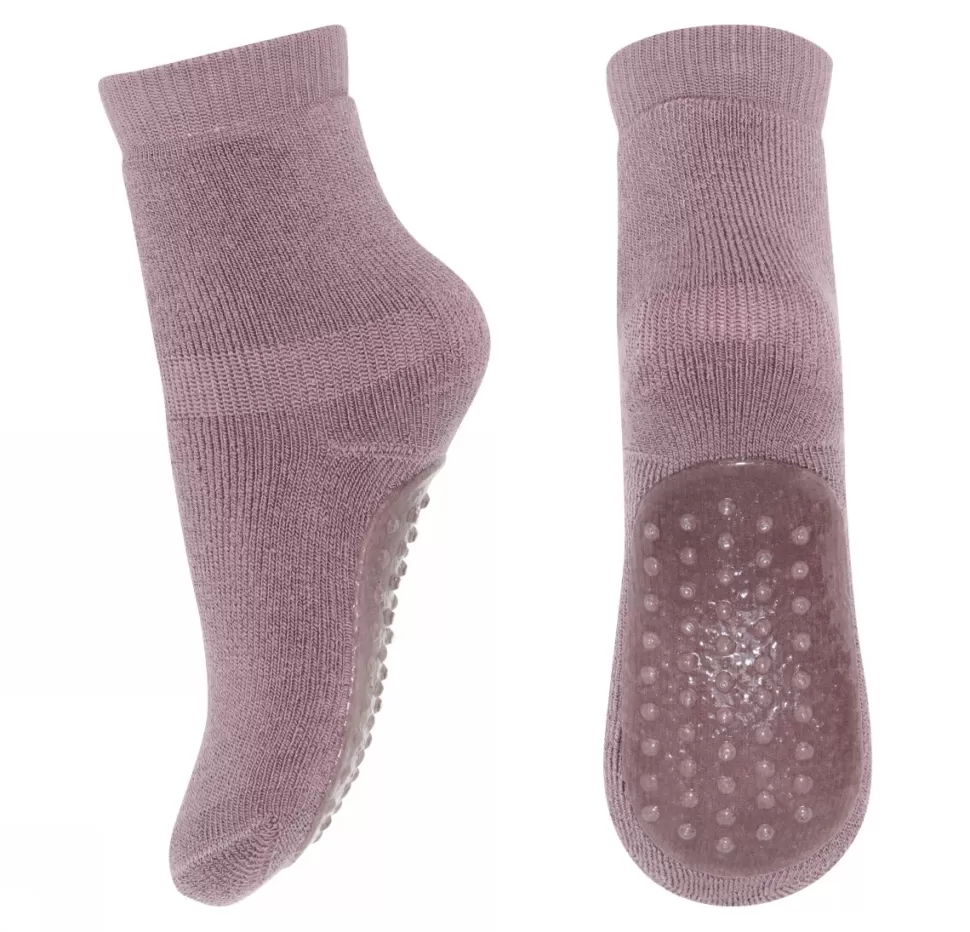 Store | 79187 Slof Sokken Anti Slip Met Wol | 33 Dark Purple Dove Sloffen