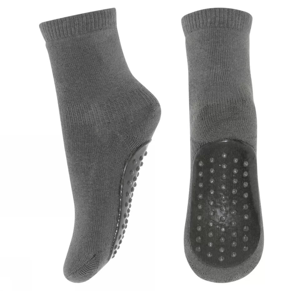 Shop | 7953 Slof Sokken Anti-Slip Katoen | 3010 Old Green Sloffen