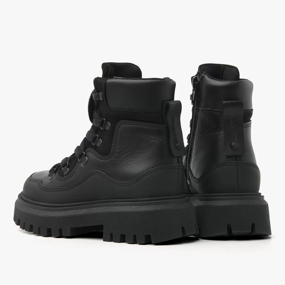 Clearance | Fae Montagne Jr | Boots Black Leather Schoenen