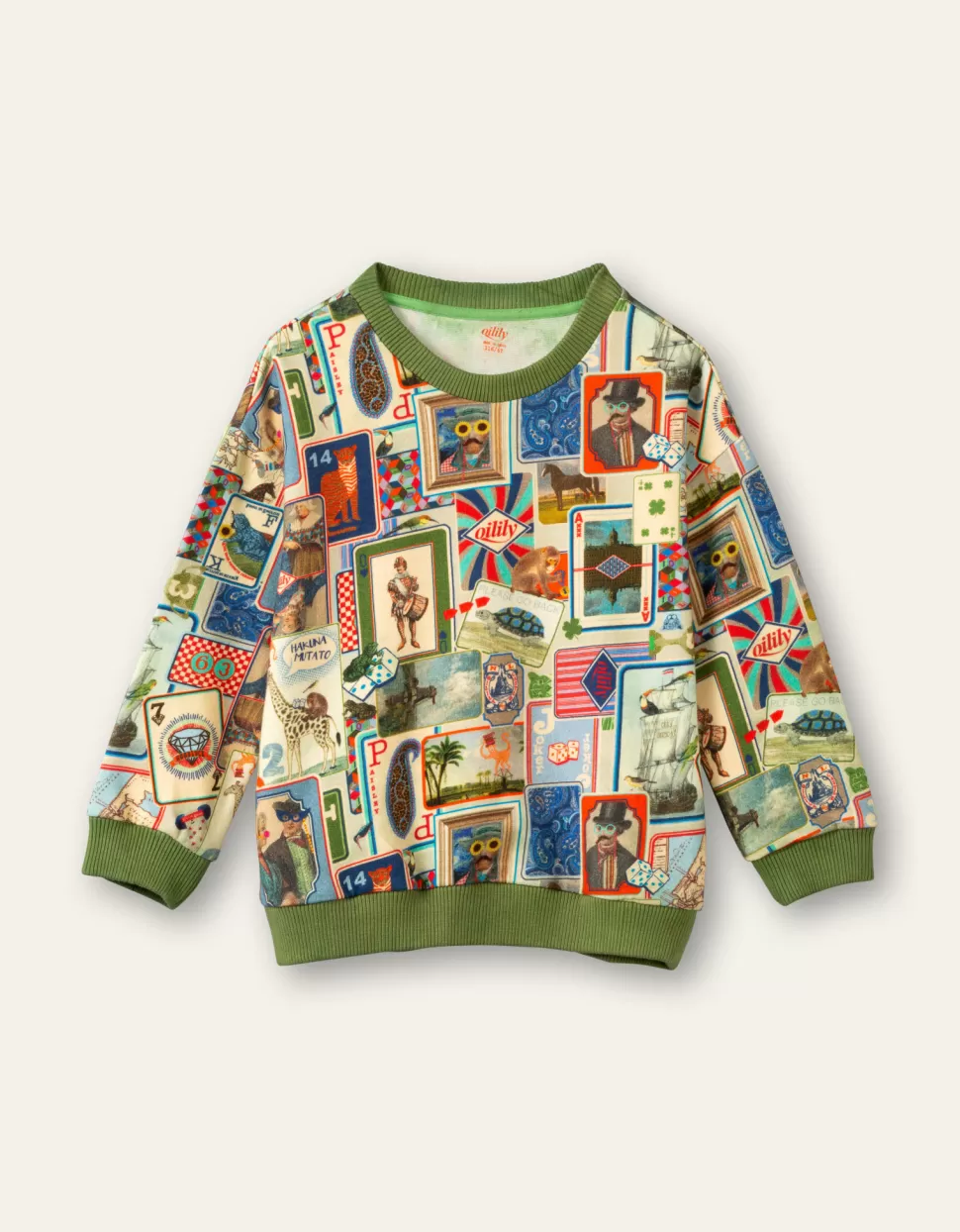 Discount | Heritage Sweater | 90 Aop Cards Man Truien + Vesten