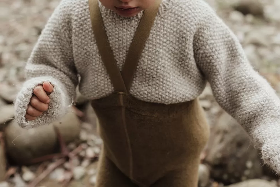 Shop | Teddy Warmy Footless Tights | Acorn Brown Broekjes