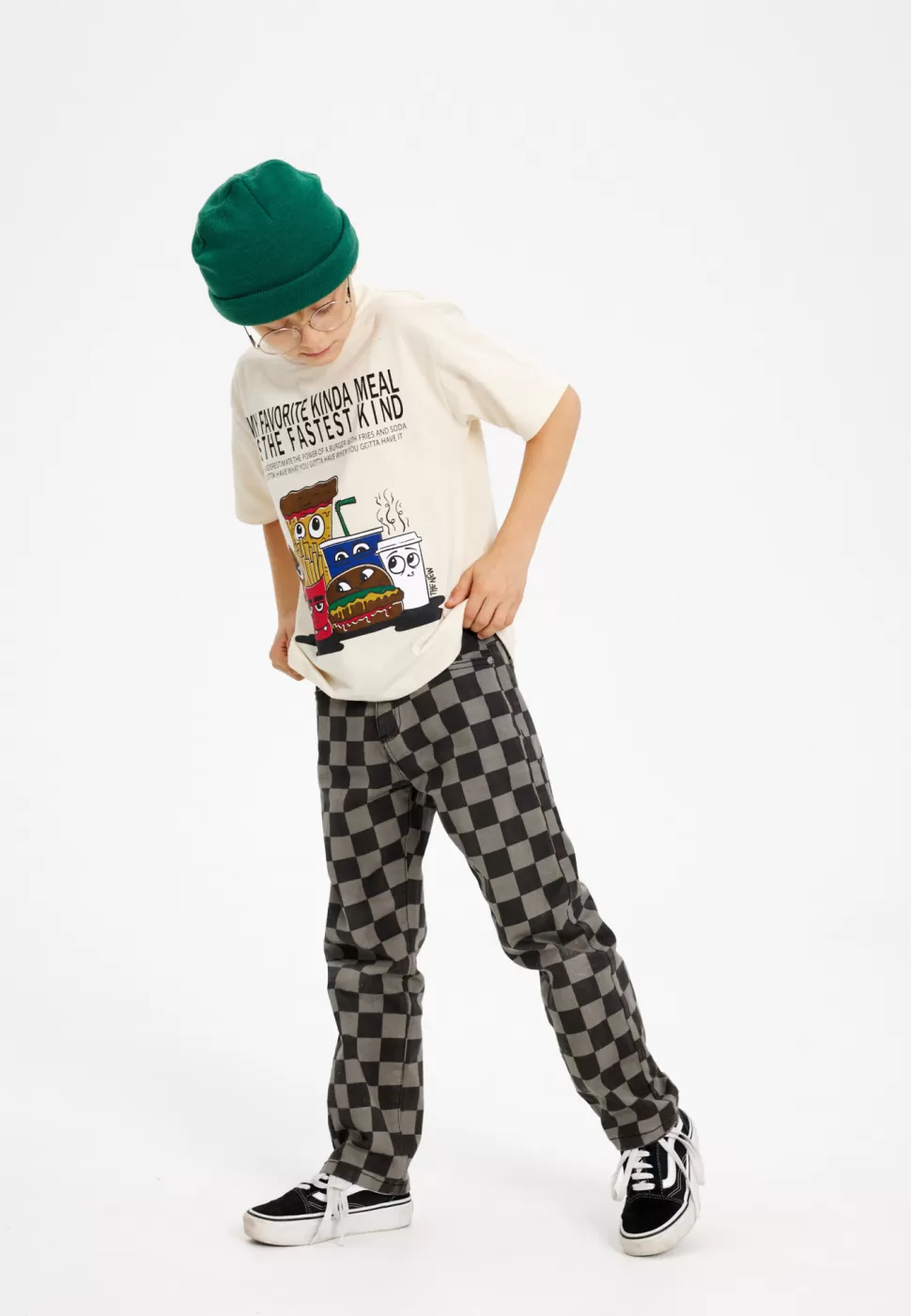 Clearance | Haden Loose Fit Jeans | Phantom Checkers Man Broeken