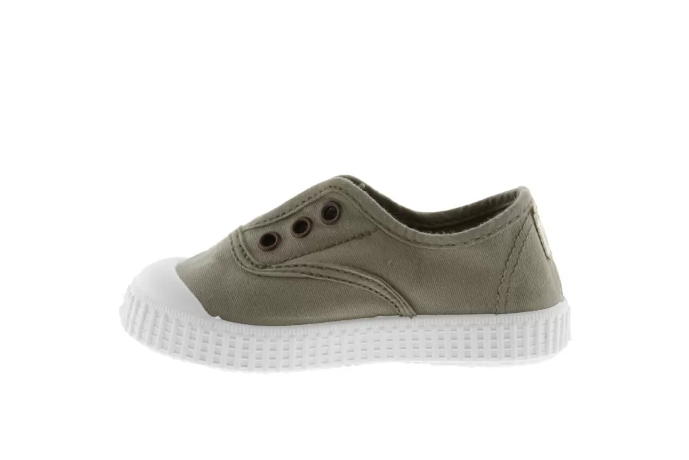 New | 106627 | Lage Sneakers Elastiek | Aloe Groen Schoenen